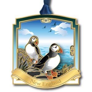 Puffins New England Ornament