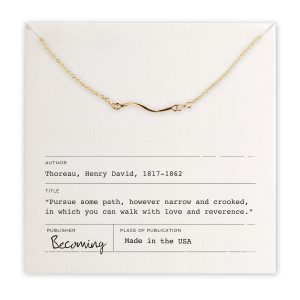 Thoreau Path Necklace – Silver or Gold
